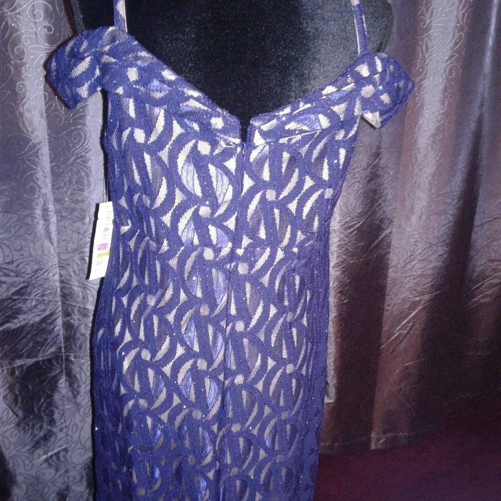 Blue shimmer dress size 14